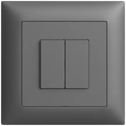 Comando per interruttore INC 2c/2t Edue Wiser grigio scuro 