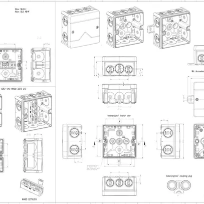 Boîte de dérivation AP Spelsberg Abox 040-L/sw 102×102×57mm IP66 no 