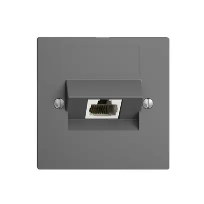 Presa INC 1×RJ45/s 8P ITplus EDIZIOdue grigio scuro 