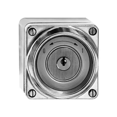 Contact pivot. AP hum.1->0<-2 Al nature avec serrure de sûreté 