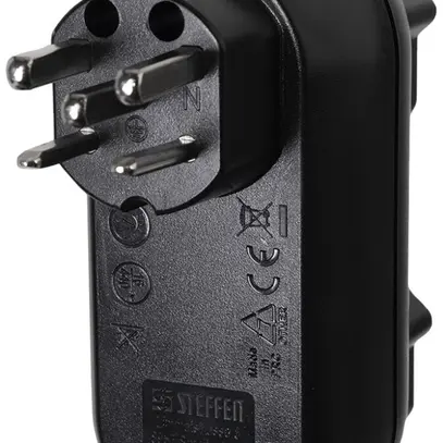 Spina multipla Steffen STRONG 2×T25 16A 400V IP20 nero 