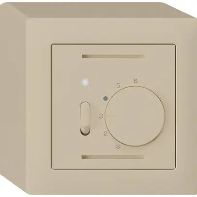 Termostato ambiente AP kallysto beige con interruttore 
