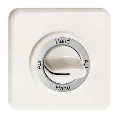 Kit frontal Aut.-Hand-Aut.- Hand pour interrupteur rotatif blanc 