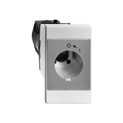 Contacts pivotants à clé INC Feller, 2L sans serrure de sûreté, bc, "0←1" 