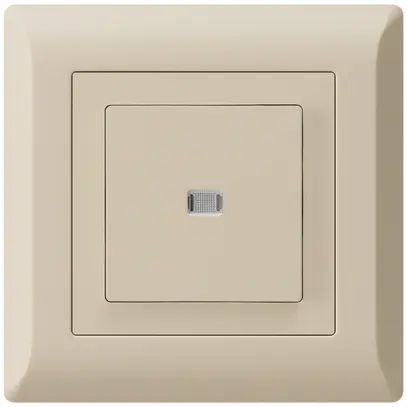 Contact à poussoir lumineux ENC kallysto.line AR/1P beige 