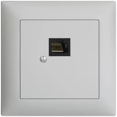 Boîte ENC 1×RJ45/u 8P EDIZIOdue gris clair R&M swissline 