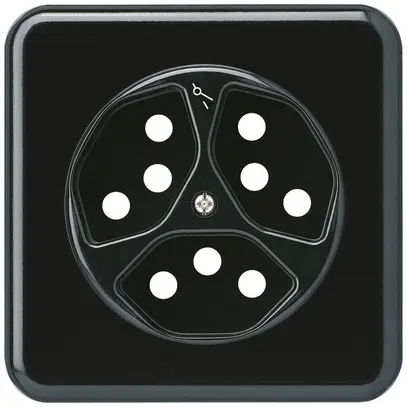 Kit frontale INC basico 3×tipo 13/1 86×86mm nero con protezione bambini 