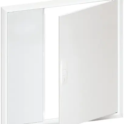 Blendrahmen mit Tür Hager univers 853×853×10mm IP00 weiss für FW53U.. 