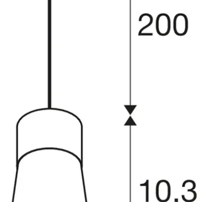 Lampada sospesa SLV PURI 2.0 Cone AD3PH GU10 1×6W REG Ø55mm bianco 