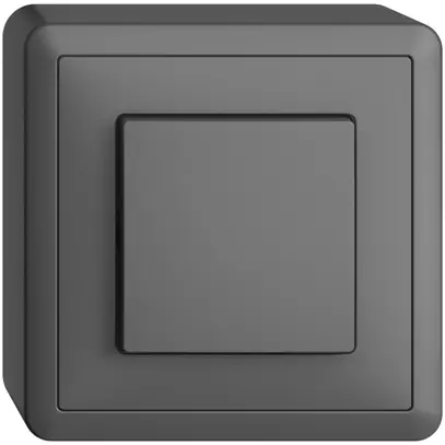 Poussoir AP EDIZIOdue A-R/1P gris foncé 
