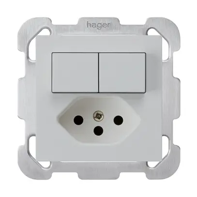 Combinazione INC 3/1P+A-R+T13 grigio chiaro kallysto con piastra di fissaggio 