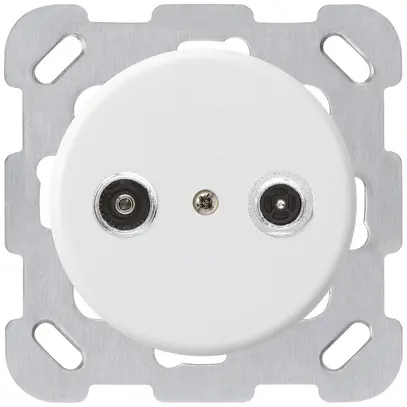 UP-Antennendose basico TV-R 19dB Durchgangsdose weiss 
