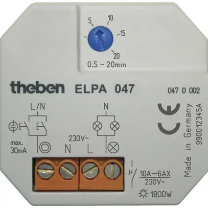 Timer luce scala Theben Elpa 047 
