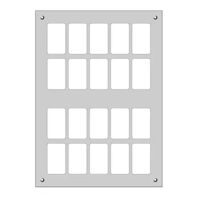 Montageplatte FLF 4×5 Al natur eloxiert 