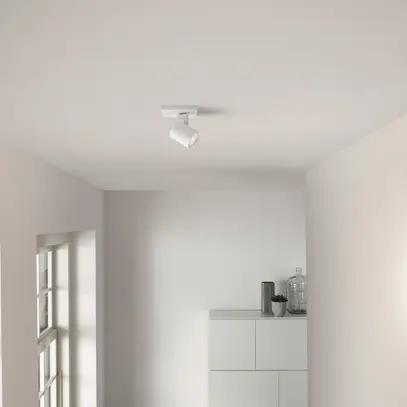 Plafoniera myLiving Runner, GU10 3.5W 2700K LED 90×107×110mm IP20 bianco 