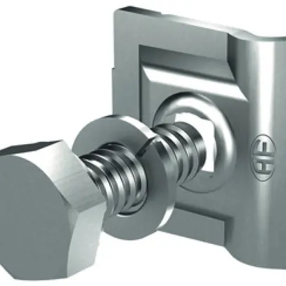 Placca di serraggio Flury FE 85 acciaio inossidabile A4, Ø 6…8mm, M10×25mm 