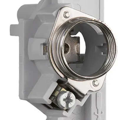 Zoccolo per fusibile Weber, DII, 500V, 25A, spessore di barra collettrice 10mm 