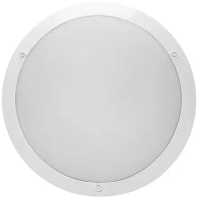 Plafoniera/lpda muro LED INFINI 2000lm 28W HF esteso Ø322mm antivandalo bianco 