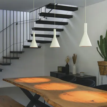 Abat-jour SLV LALU CONE acier Ø152×170mm blanc or à teinte unie 