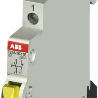 Pulsante INS ABB 250V 16A 1n/nc giallo 