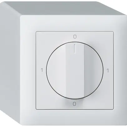 Interruttore rotativo AP kallysto 2/1L bianco con manopola 