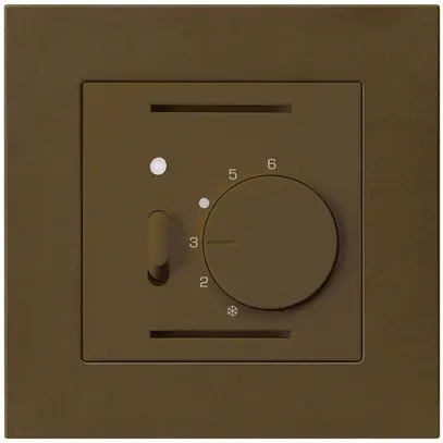 Termostato ambiente INC kallysto.pro marrone con interruttore 