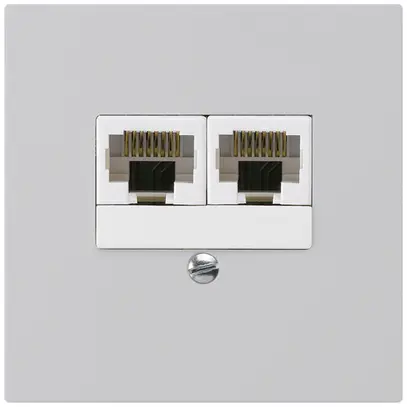 Scatola INC kallysto 2×RJ45u grigio chiaro parallelo 
