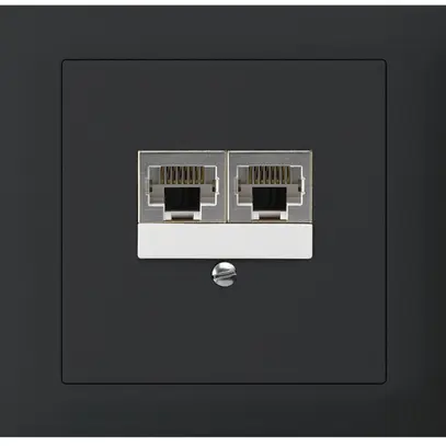 Scatola INS kallysto 2×RJ45s separato nero 