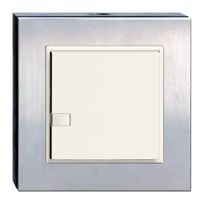 Trasmettitore IR EDIZIOdue tavolo/muro 1…2 nero/acciaio cromato smerigliato 
