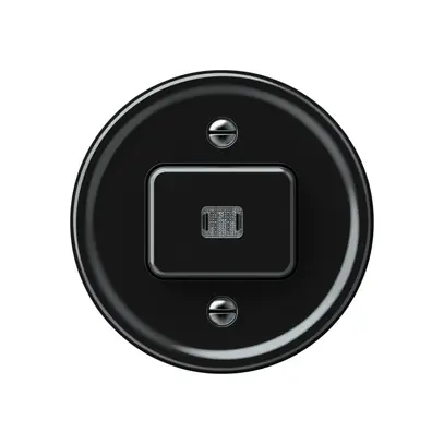 Interruttore a pulsante luminoso origin sch 6 LED 60×60mm nero 