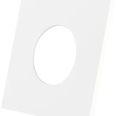 Anello decorativo DOTLUX, p.Downlight LED MULTI/MULTIsun, 84×84mm bianco opaco 