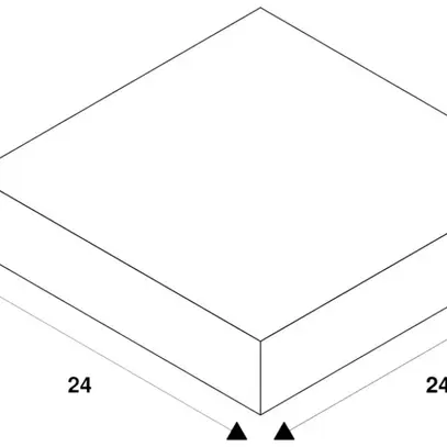 Cadre INC SLV NUMINOS M carré 240×240mm/Ø120mm blanc 