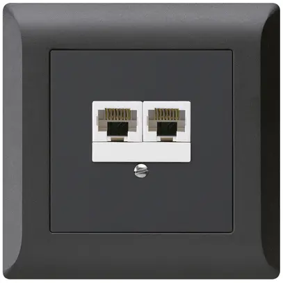 Scatola INC kallysto.line 2×RJ45u separato nero 