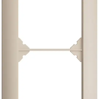 UP-Kopfzeile EDIZIOdue SNAPFIX® 2×1 vertikal 88×148mm crema 