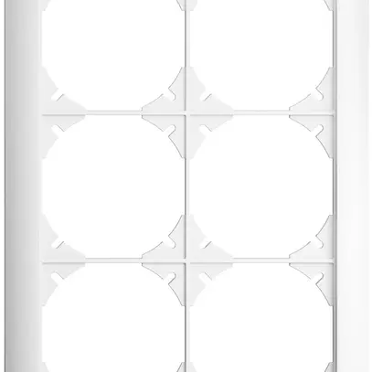 Telaio di copertura EDIZIOdue 2×3 bianco 