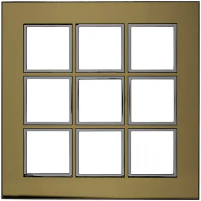 Abdeckrahmen ATO 3×3 Modul, gold reflective 