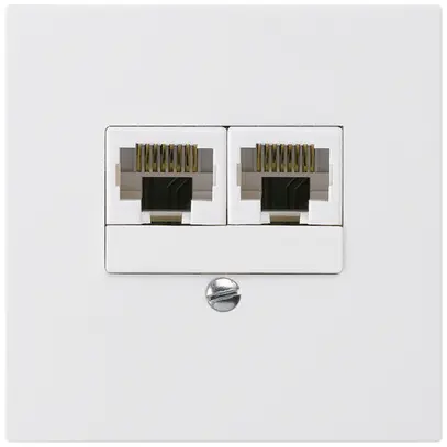 Scatola INC kallysto 2×RJ45u bianco parallelo 