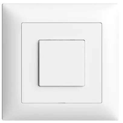 Station secondaire ENC 1K/1T pour interrupteur Edue Wiser blanc 