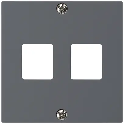 Plaque frontale HMS kallysto pour 2 modules anthracite 