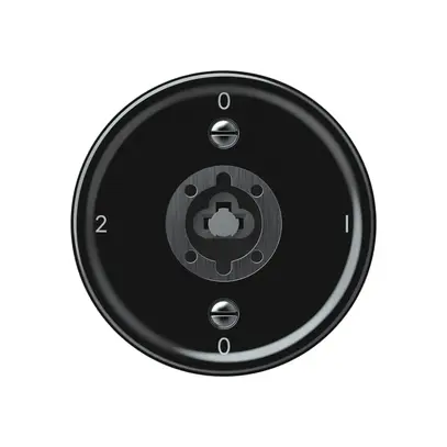 Interruttore a chiave origin commutatore 2/1L 16A 250V 0-1-0-2 60×60mm nero 