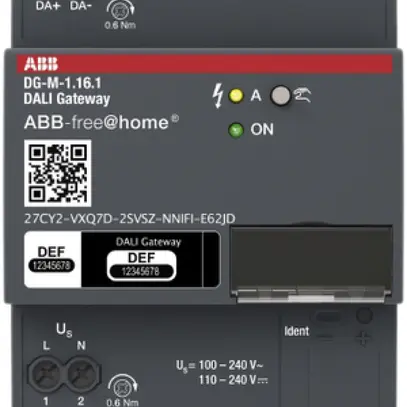 Gateway free@home/DALI AMD ABB DG-M-1.16.1, 1×16 participants 