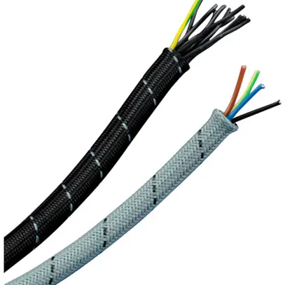 Gaine tressée ERIFLEX PDBS10G polyamide Ø10mm 100m gris 