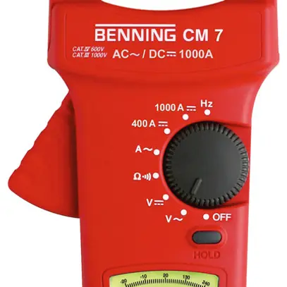 Pinza amperometrica Benning CM 7 750VAC/1000VDC 1000A 400Ω Cat IV 600V 