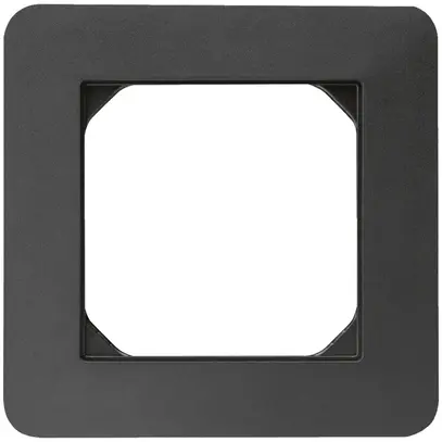 Telaio di copertura INC kallysto.trend 1×1 nero 94×94mm 