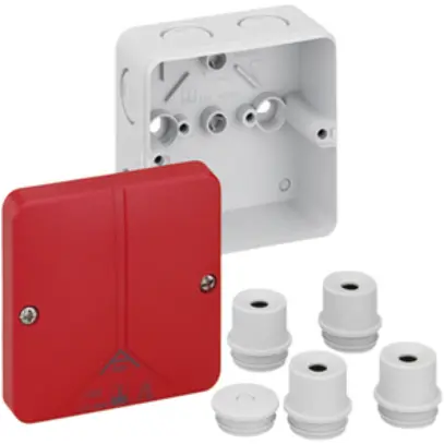 Boîte dérivation AP Abox m 025 SB-L IP65 82×82×52mm 