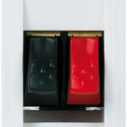 Prise haut-parleur INC MOS blanc simple 1 module 