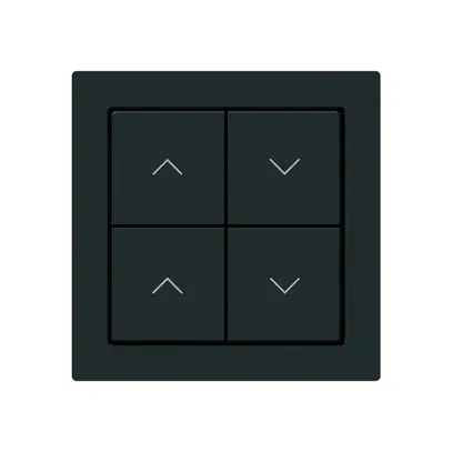 KNX-Storentaster Hager BA kallysto A 4-fach 60×60mm schwarz 