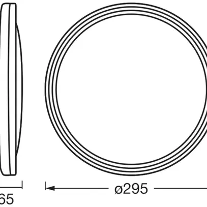 LED-Deckenleuchte LEDVANCE Orbis Helman 16W 1100lm 830 Ø295×65mm Silber 