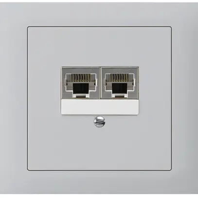 Scatola INS kallysto 2×RJ45s separato grigio chiaro 