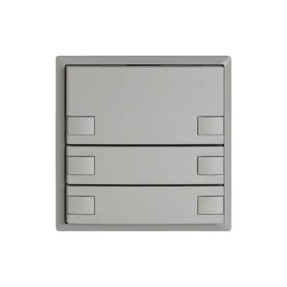 KNX-Taster RGB EDIZIO.liv SNAPFIX® Temperaturfüh.o.LED 6×Taste 1-Tbed.hgu 